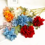 1pcs simulation flower 3 head peony simulation bouquet home decoration silk flower wedding decoration artificial plants