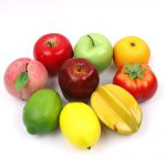 Fake Apple Orange Banana Lemon Kitchen Pretend Fruit Supplies for Wedding Party Home Decor Simulation Plastic Artificial Fruit