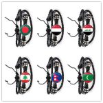 Iraq,Yemen,Nepal,Bangladesh,Maldives,Lebanon National Flag Leather Bracelet 20mm Glass Cabochon Adjustable Bangle Jewelry Gift